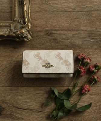 日本限定】6 リング キー ケース ウィズ ホース アンド